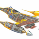 Illustration for article titled The amazing iStar Wars/i vehicles and location cutaways by Hans Jenssen